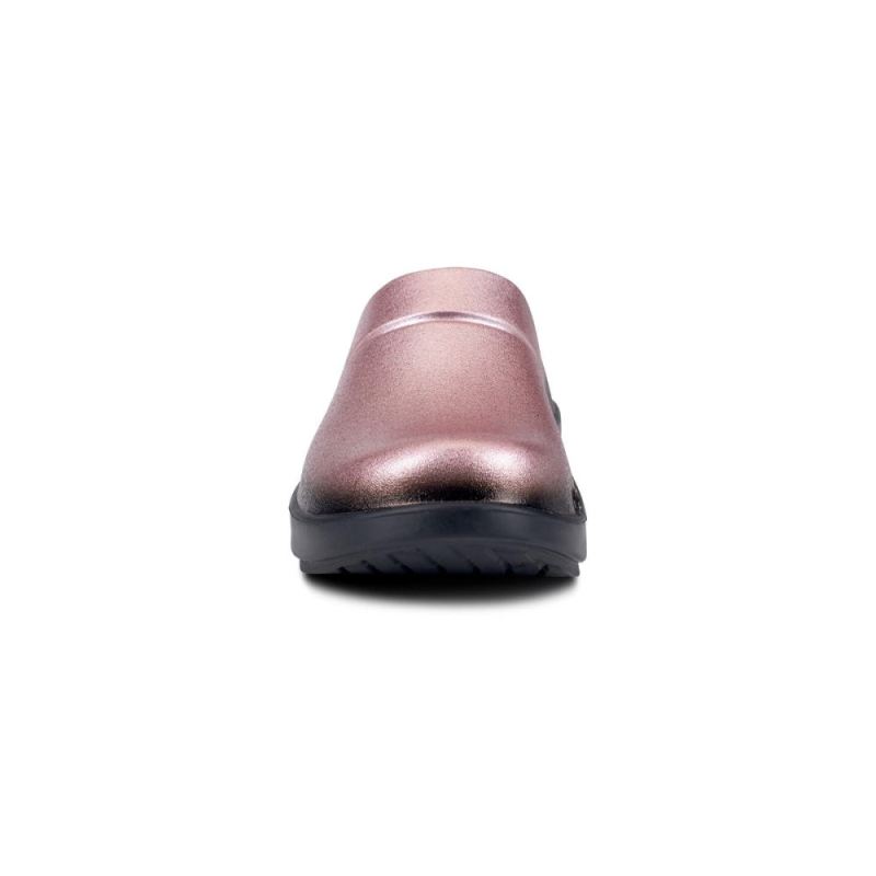 Oofos Women's OOcloog Luxe Clog - Rose Sparkle 8oHzYshD