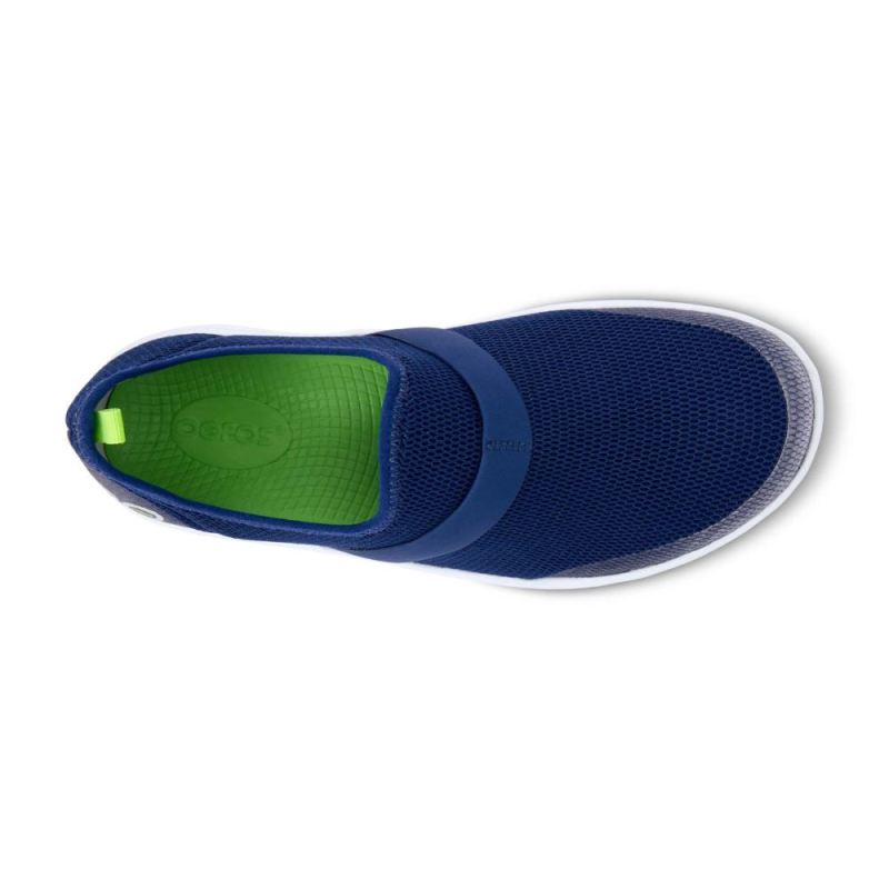 Oofos Women's OOmg Low Shoe - White Navy o9IIvvKn