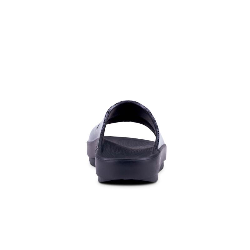 Oofos Women's OOahh Luxe Slide Sandal - Gray Leopard o6gFwOSx