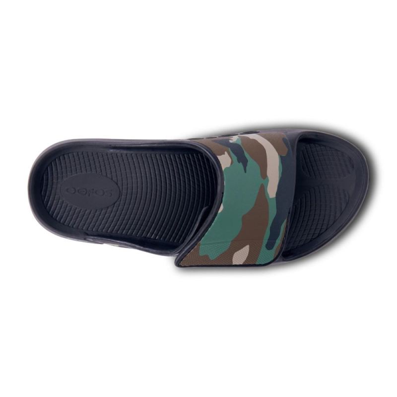 Oofos Women's OOahh Sport Flex Sandal- Woodland Camo yj5pL1g4