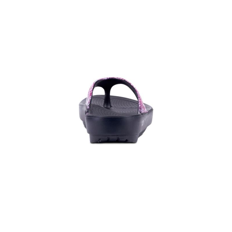 Oofos Women's OOlala Limited Sandal - Pink Paisley Pv0LuAUk