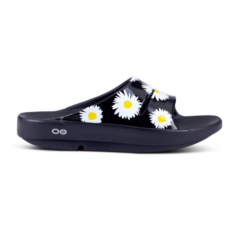 Oofos Women's OOahh Luxe Slide Sandal - Daisy vnGcpeoR