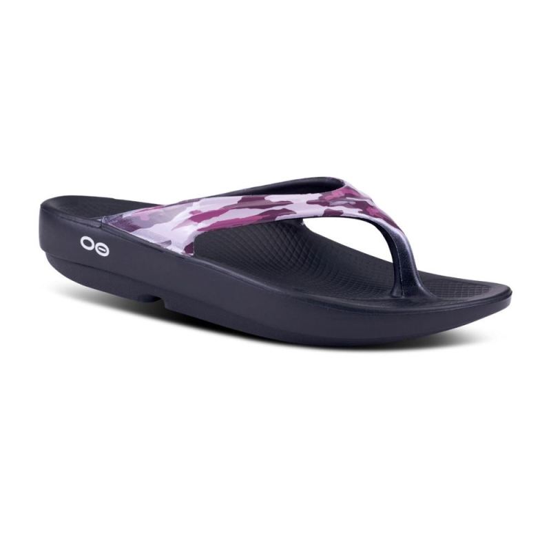 Oofos Women's OOlala Limited Sandal - Purple Camo