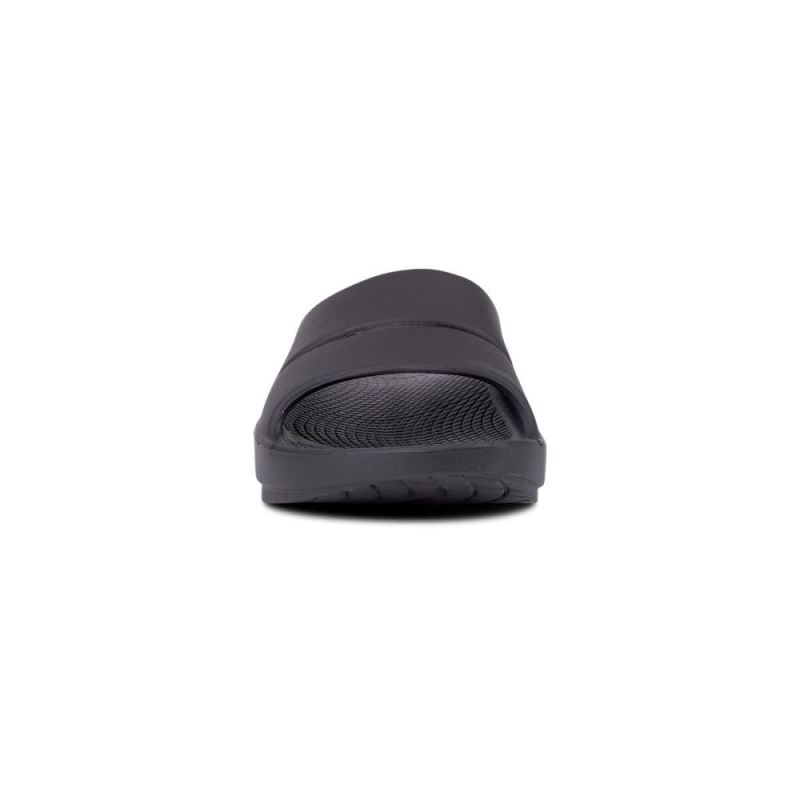 Oofos Women's OOahh Slide Sandal - Black ISZYH2Cd