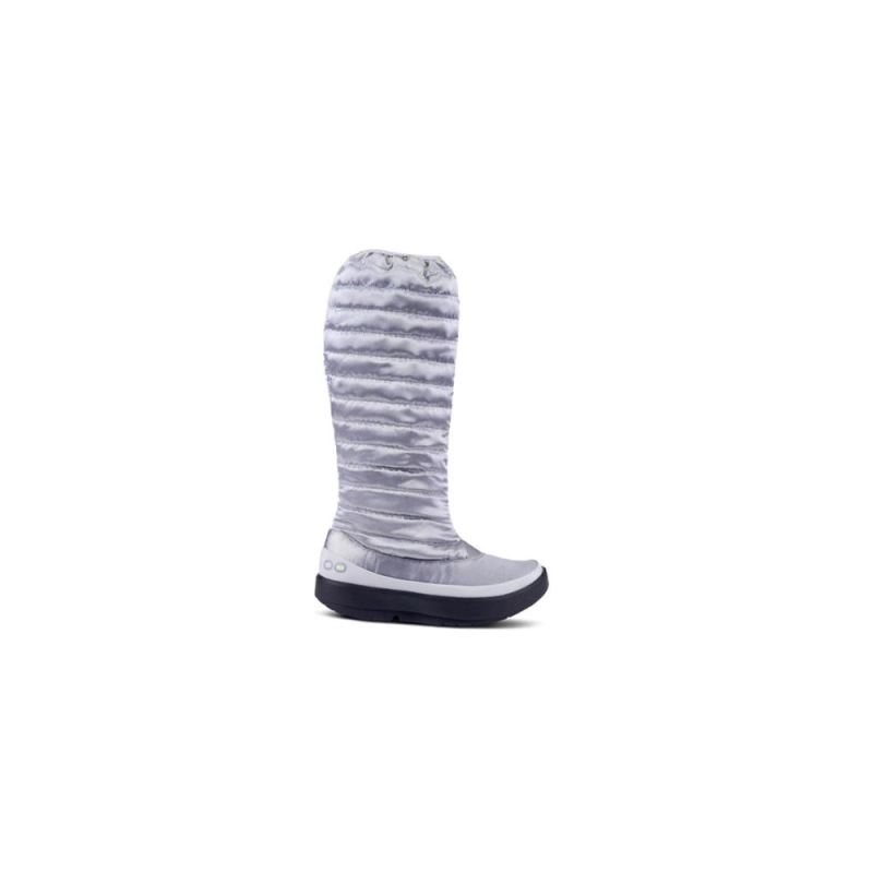 Oofos Women's OOmg Boot - Metallic Silver zptwK54M