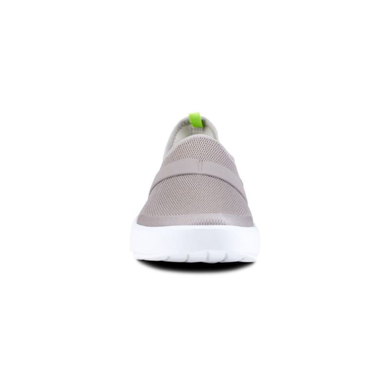 Oofos Women's OOmg Low Shoe - White Gray EyIa2P5v