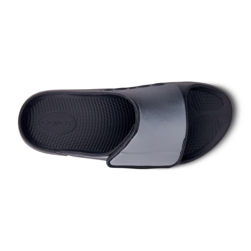 Oofos Men's OOahh Sport Flex Sandal- Gray ReMd2WM6