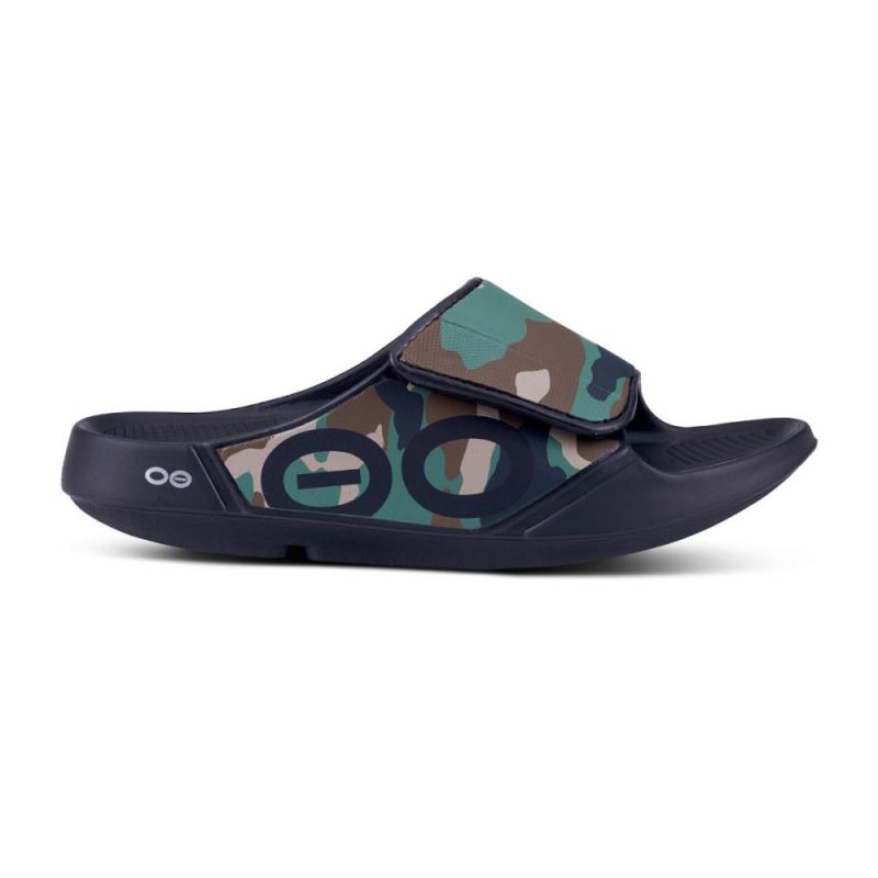Oofos Men's OOahh Sport Flex Sandal- Woodland Camo 9SzBPg5G